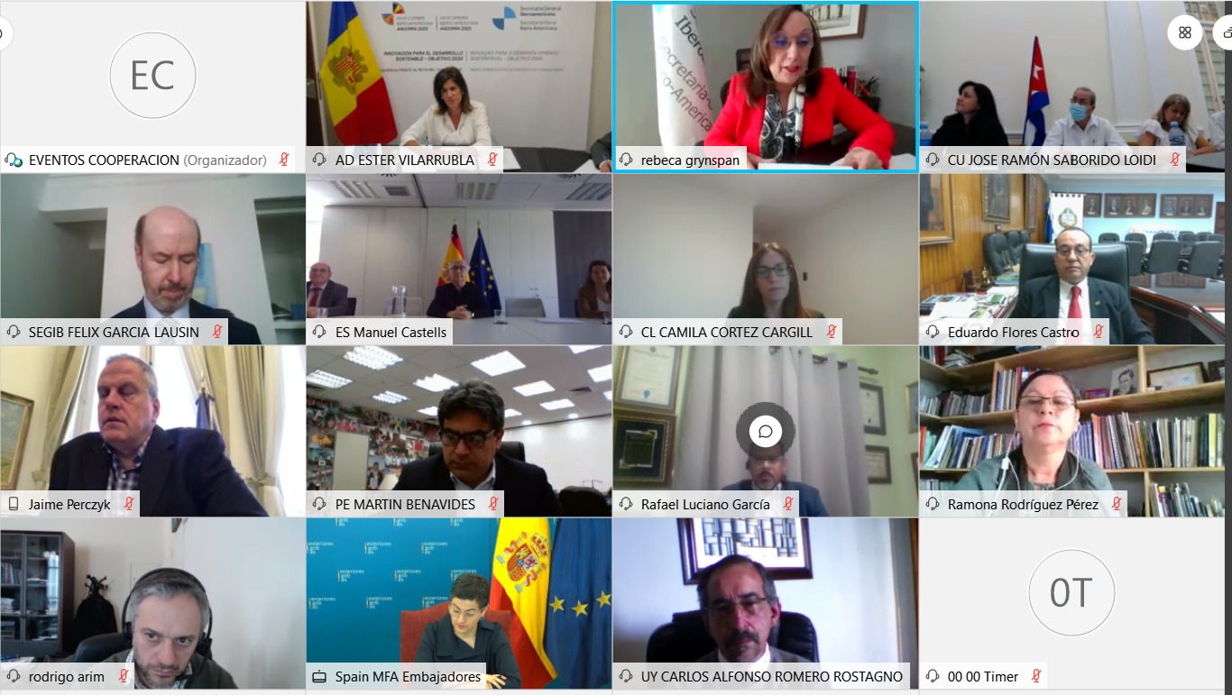 Diálogo sobre el impacto de la pandemia en la educación superior y la transformación digital de las universidades en Iberoamérica