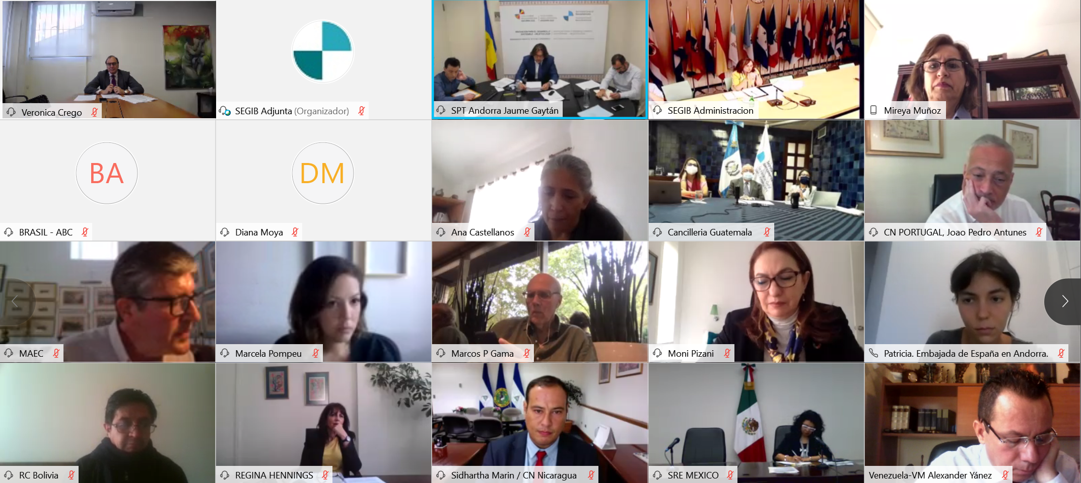 Inicializa-se o grupo de trabalho ibero-americano para acelerar a recuperação socioeconômica durante a crise da COVID-19