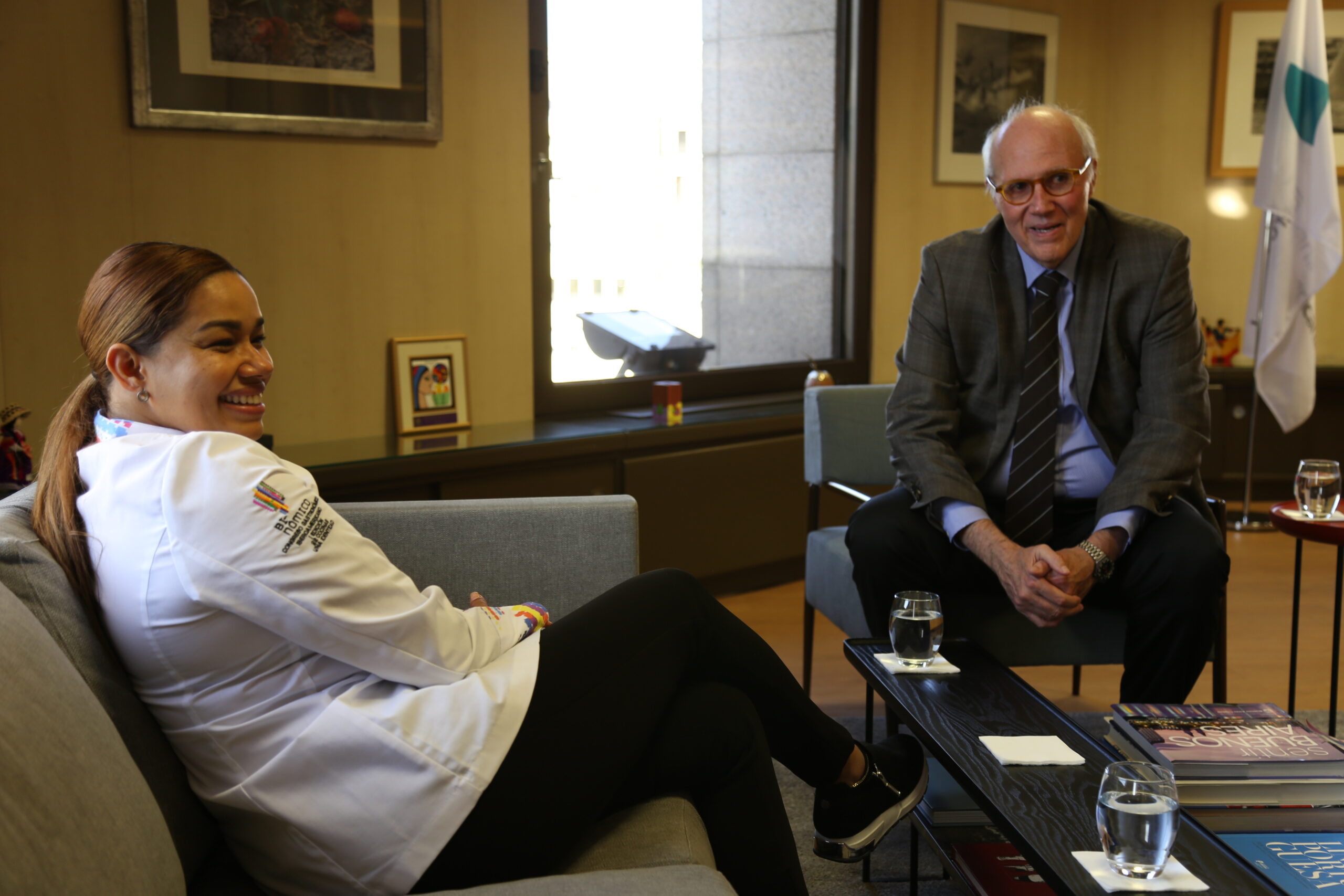 La Embajadora Iberoamericana de la Cultura, Maria Marte, visita SEGIB