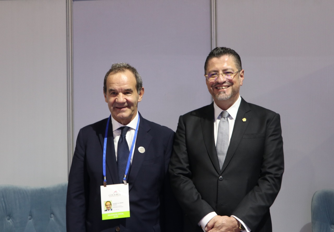 Rodrigo Chaves, Presidente de Costa Rica, recibió al nuevo Secretario General Iberoamericano, Andrés Allamand