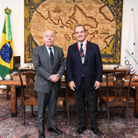 El canciller brasileño Mauro Vieira recibe al Secretario General Iberoamericano