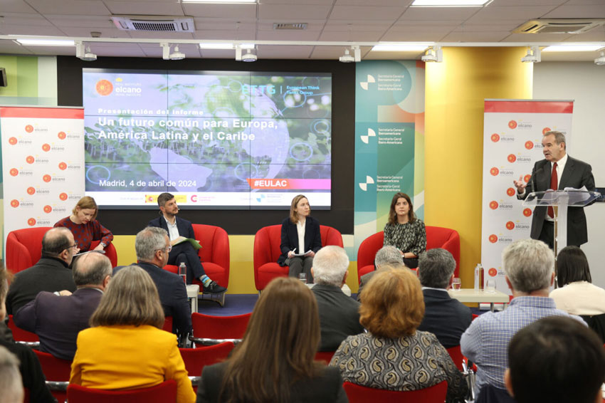 Elcano presenta en Segib el informe ‘Un futuro común para Europa, América Latina y el Caribe’