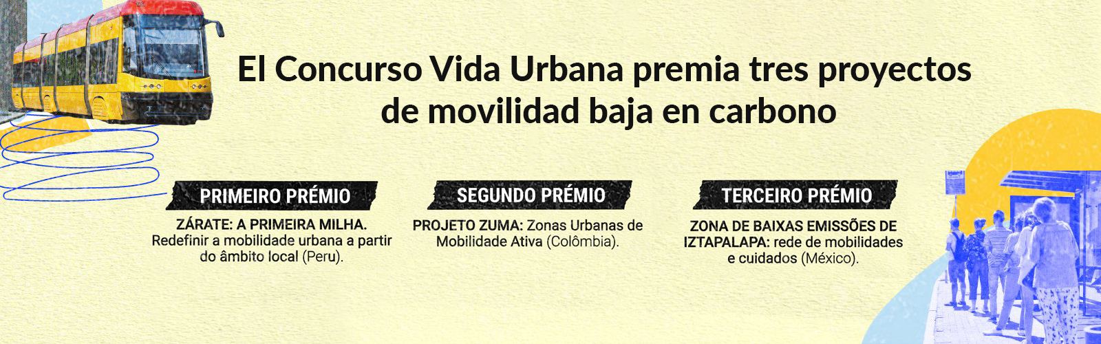 El Concurso Vida Urbana premia tres proyectos de movilidad baja en carbono