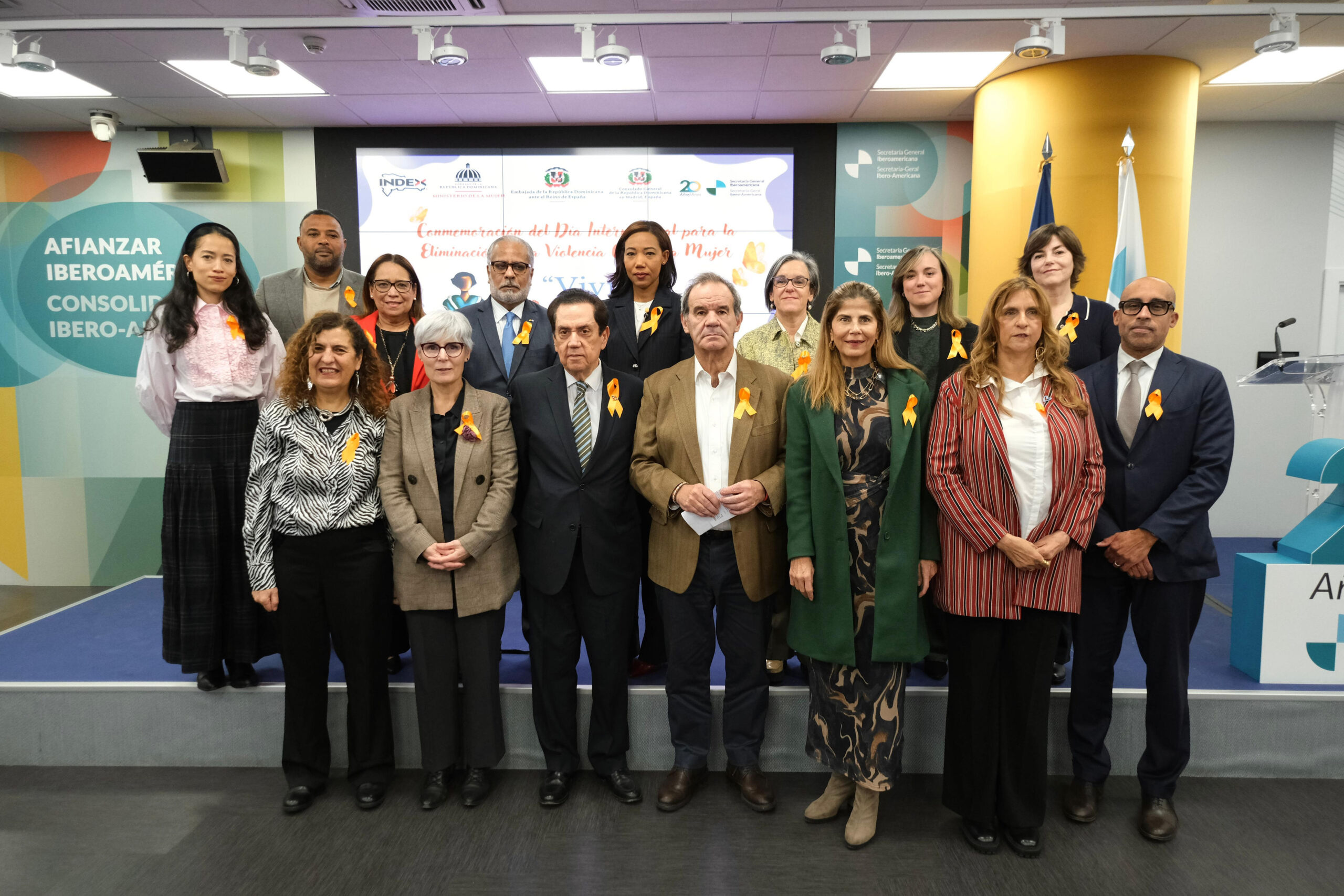 A Embaixada Dominicana na Espanha e a SEGIB comemoram o 25N