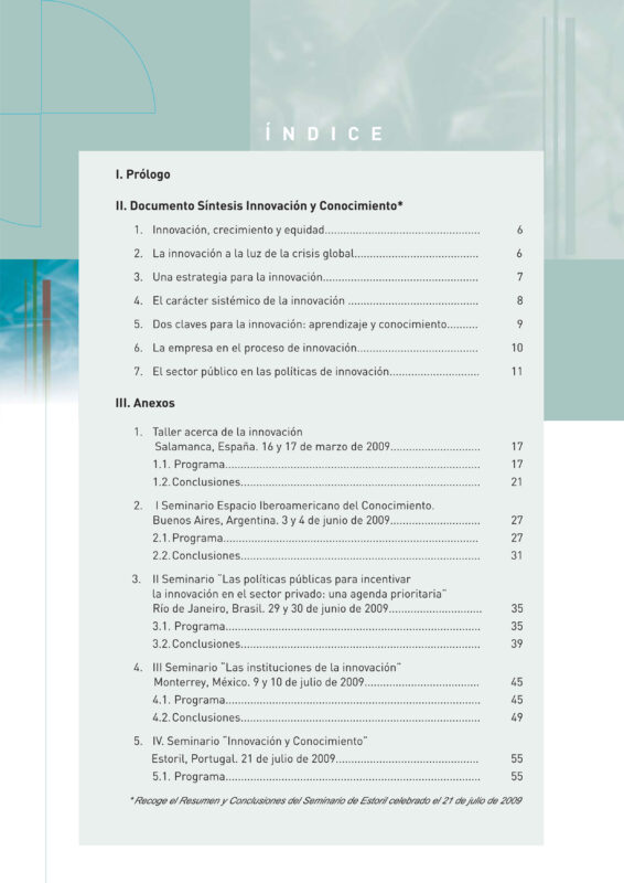 Cadernos SEGIB Nº 6. Inovação e Conhecimento