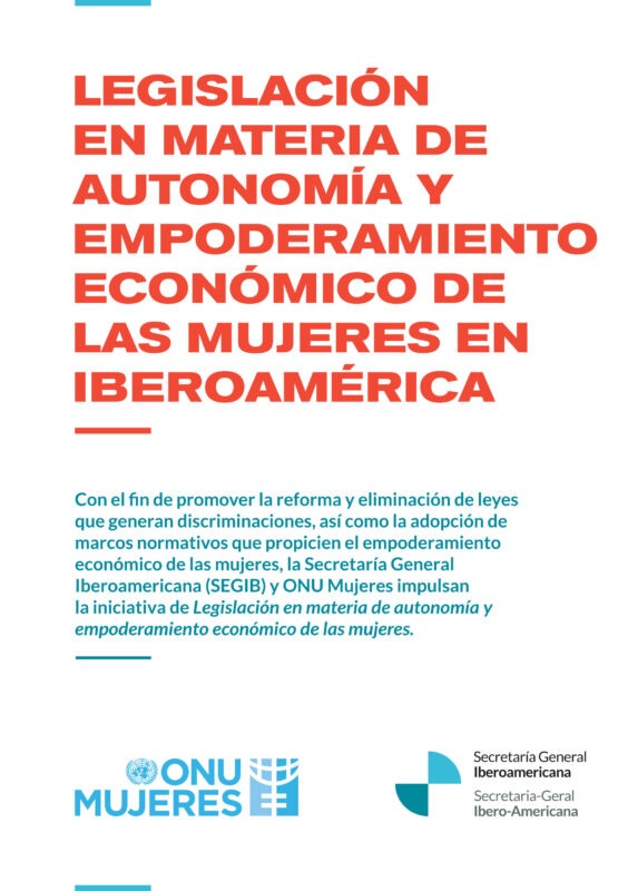 Folleto Legislación en materia de autonomía y empoderamiento económico de las mujeres en Iberoamérica