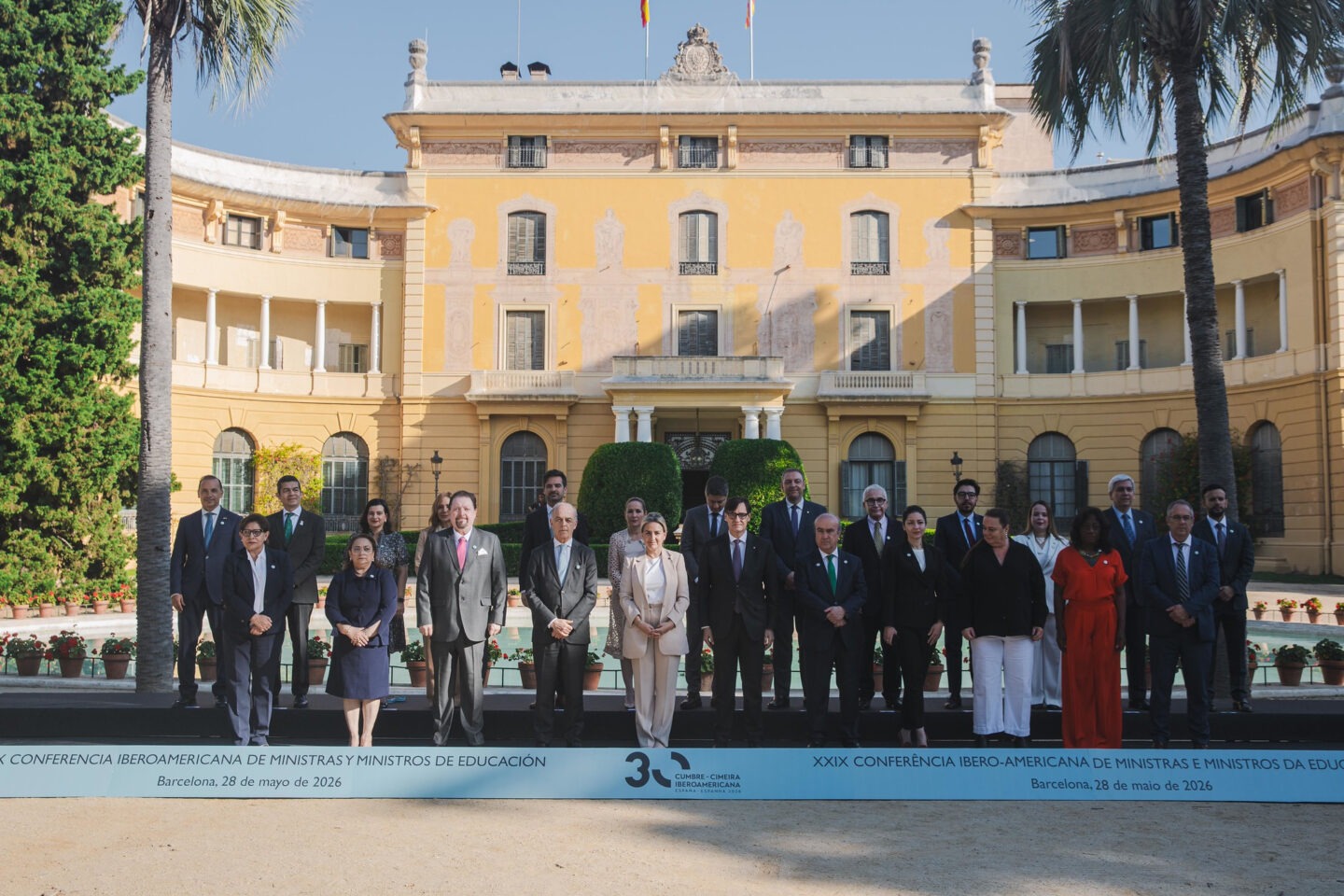 Ministros y Ministras de Educación de Iberoamérica, en la XXIX Conferencia Iberoamericana de Educación celebrada en Barcelona en mayo de 2026.